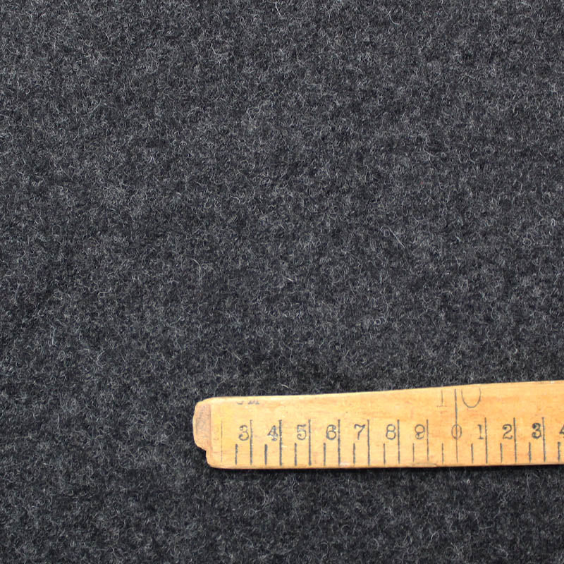 100% Virgin Wool Charcoal Grey Boiled Wool Fabric