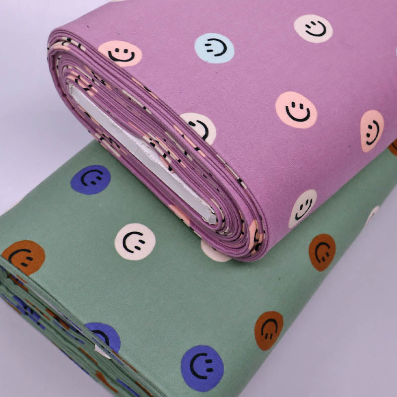 Brushed Cotton - Green - Smile