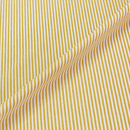 Yellow Stripe Chambray Fabric 100% cotton
