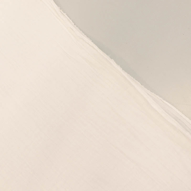 Cotton Double Gauze - Natural White