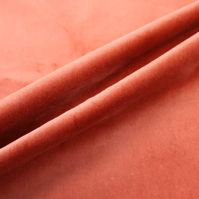 100% Cotton Burnt Orange Velveteen Fabric