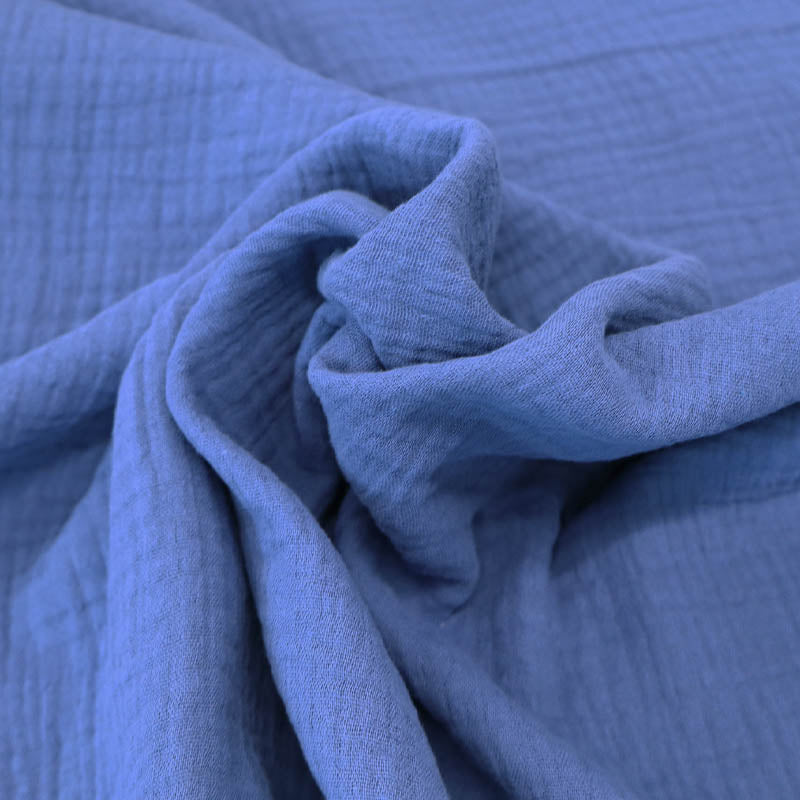 Cotton Double Gauze - Denim Blue