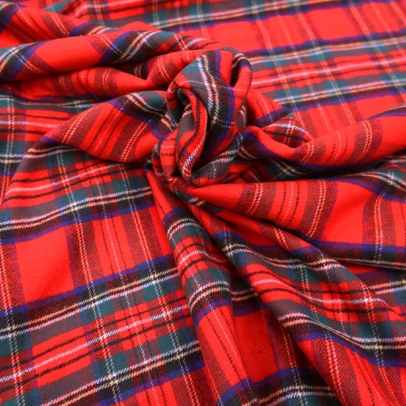 Dressmaking Brushed Cotton Check - Neville