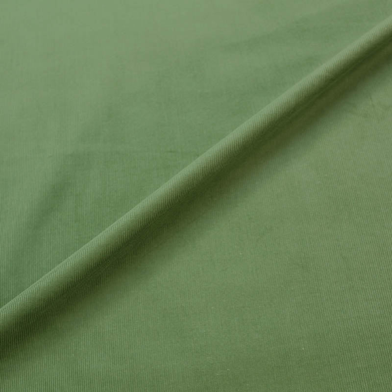 100% Cotton Sage Green Needlecord Fabric