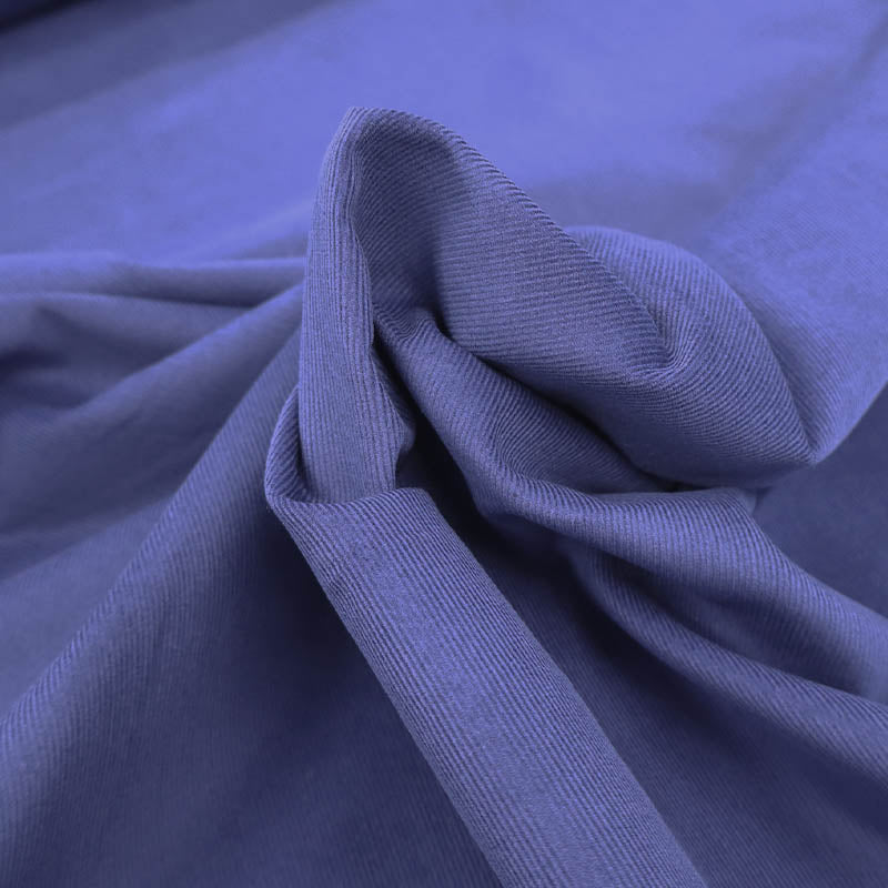 100% Cotton Needlecord Fabric - Marine Blue