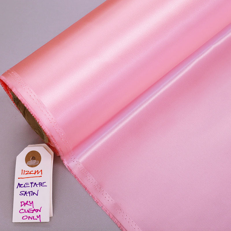 Dressmaking Satin - Pale Pink