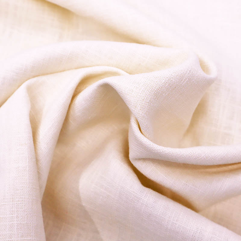 75% Linen 25% Cotton Cream Linen Fabric
