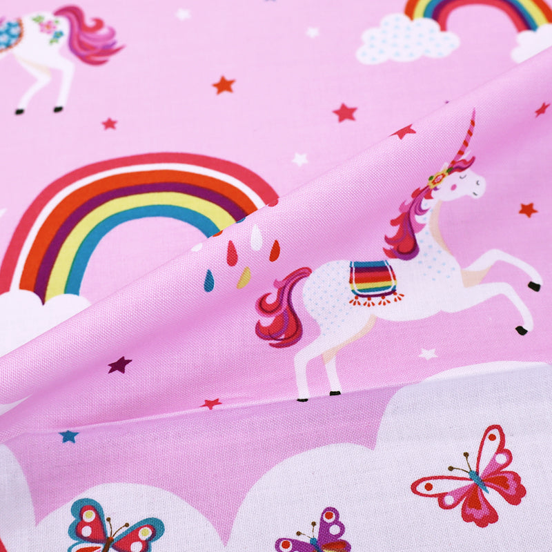 Children's Pink Fairy Design Quilt panel