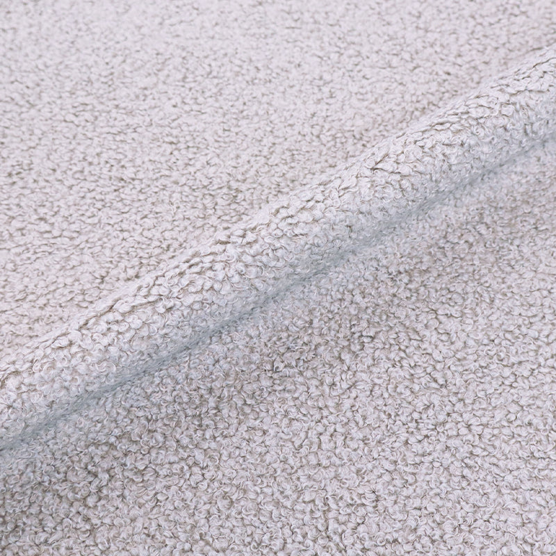 100% Polyester Pale Grey Furnishing Boucle Fabric