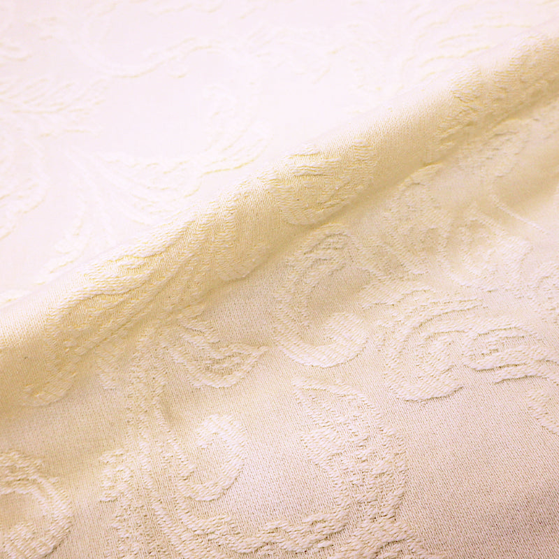 100% Cotton Cream Floral Jacquard Furnishing Fabric