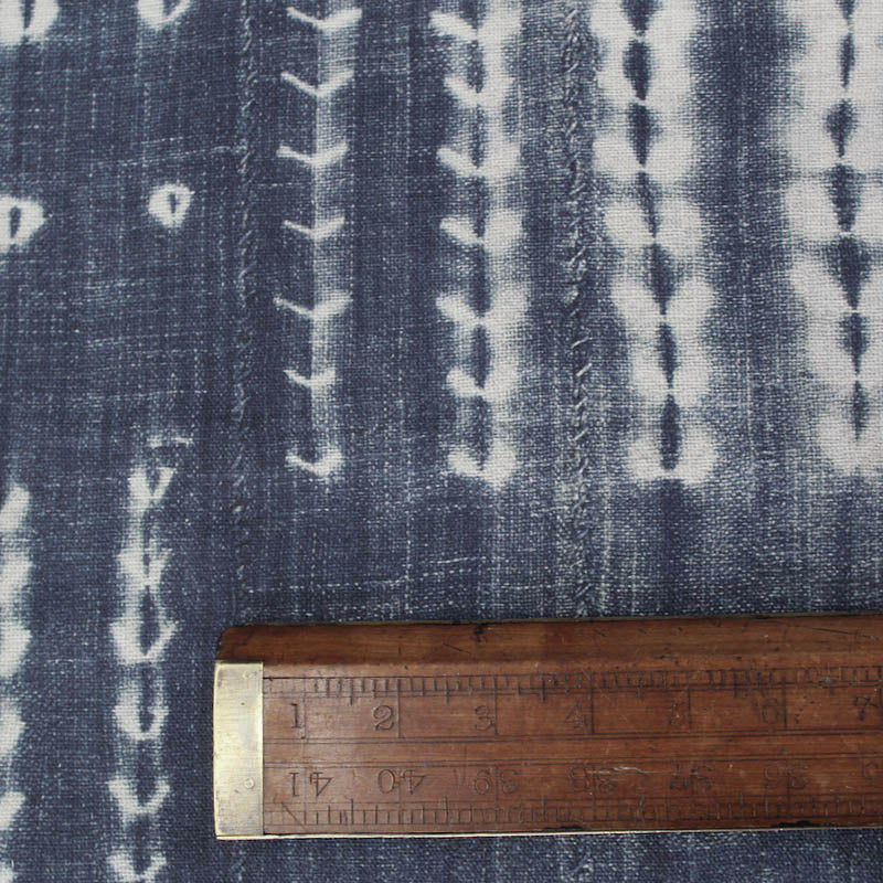 75CM REMNANT Blue Tie Dye Home Furnishing Fabric