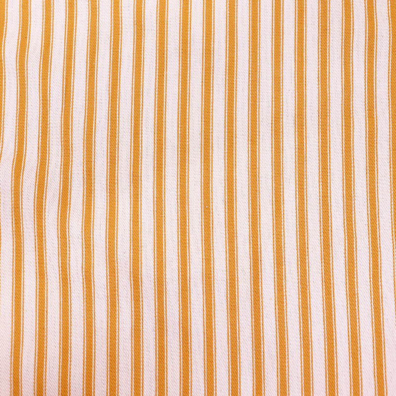100% Cotton Ticking Stripe Fabric - Yellow