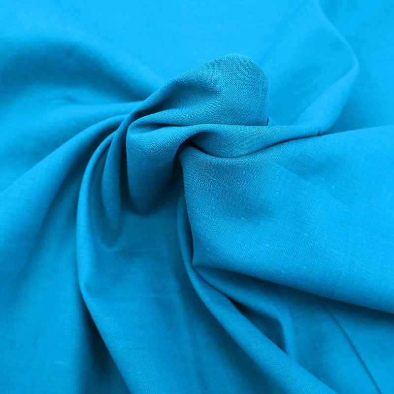 100% Cotton Voile Fabric - Bright Blue