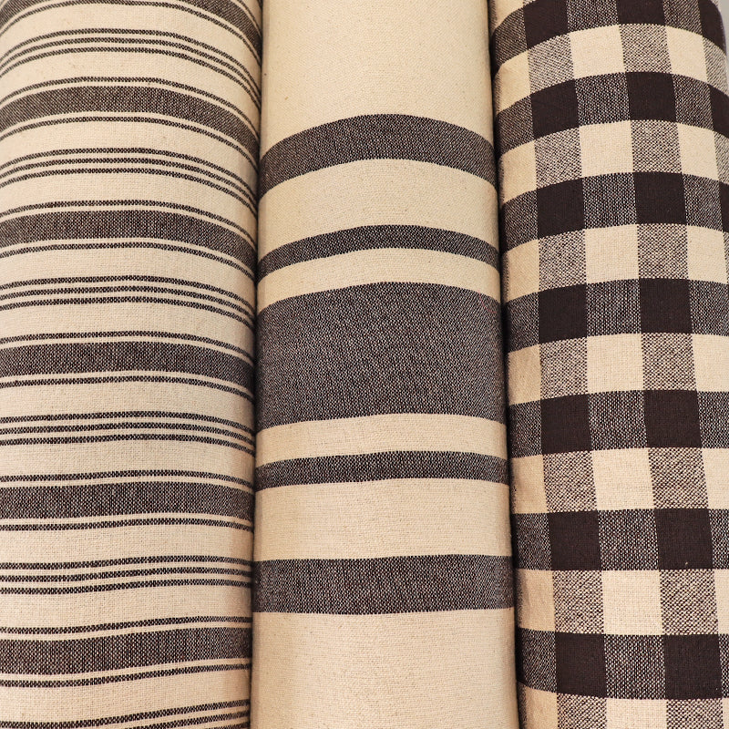 Indian Cotton - 2.7cm Gingham - Chocolate