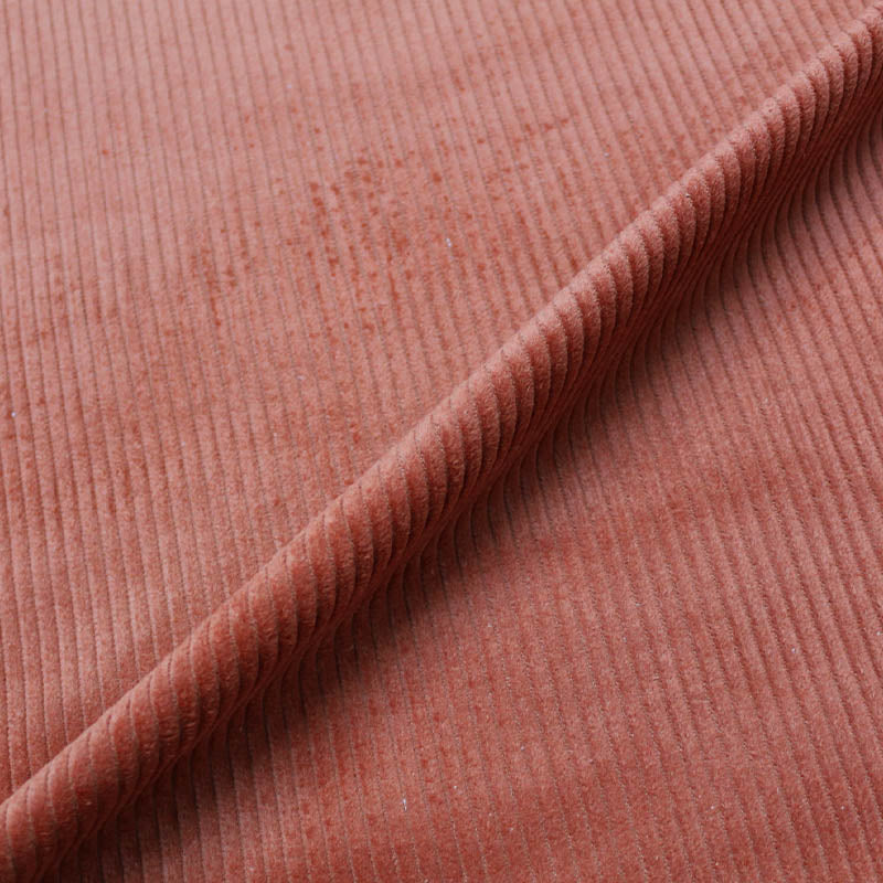 100% Cotton Orange Jumbo Cord Fabric