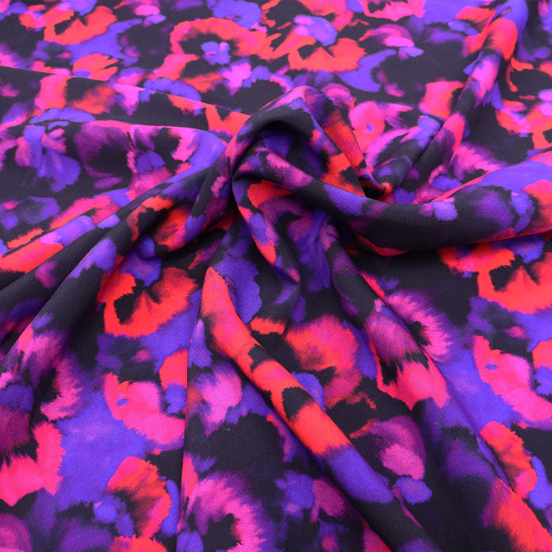 100% LENZING™ ECOVERO™ Viscose
Fabric - Purple and Pink Floral