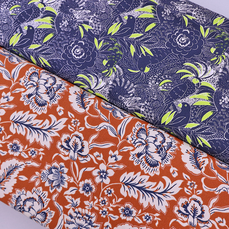 Cotton Poplin - Terracotta - Blooms