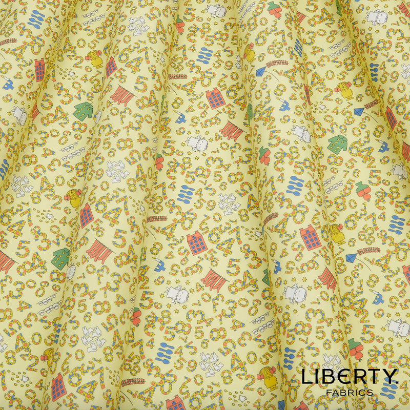 Liberty Fabrics Tana Lawn™ Cotton - Counting - Yellow