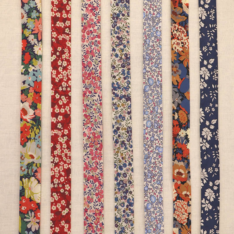 100% Cotton Liberty Fabrics Bias Bindings in various Liberty floral designs