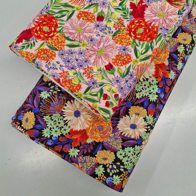Ecovero Viscose - Purple Floral - Olivia