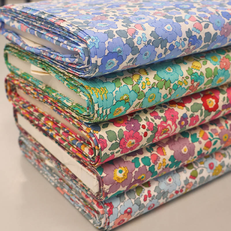 Dressmaking Floral Cotton Lawn - Petal - Grey
