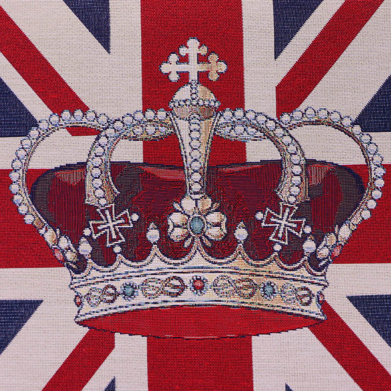 49% Polyester 35% Cotton 16% Acrylic Union Jack Tapestry Fabric Panel