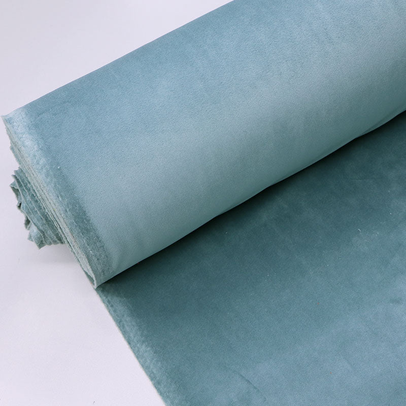 100% Polyester Ice Blue Velvet Furnishing Fabric