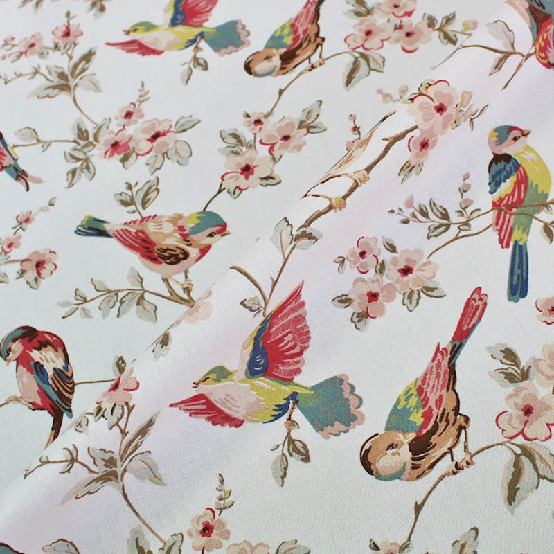 Cath Kidston Home Furnishing Fabric British Birds in Pastel