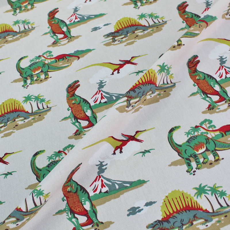 Cath Kidston Home Furnishing Fabric Dino in Multi