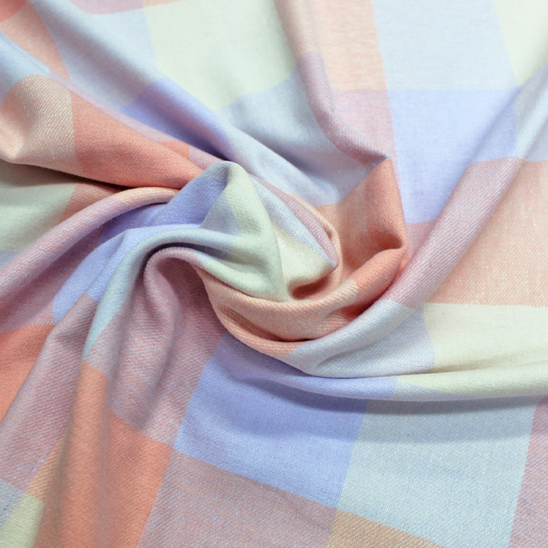 Dressmaking Brushed Cotton Check - Luna