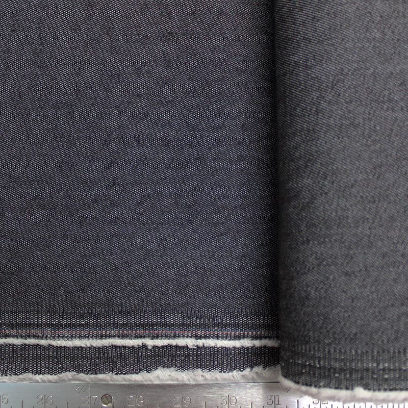 Dressmaking Coloured Stretch Denim - Black