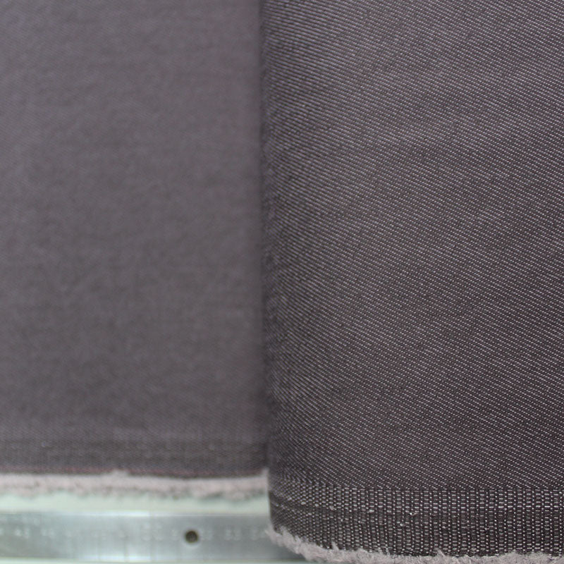 65% Cotton 33% Polyester 2% Spandex Stretch Denim Fabric - Grey