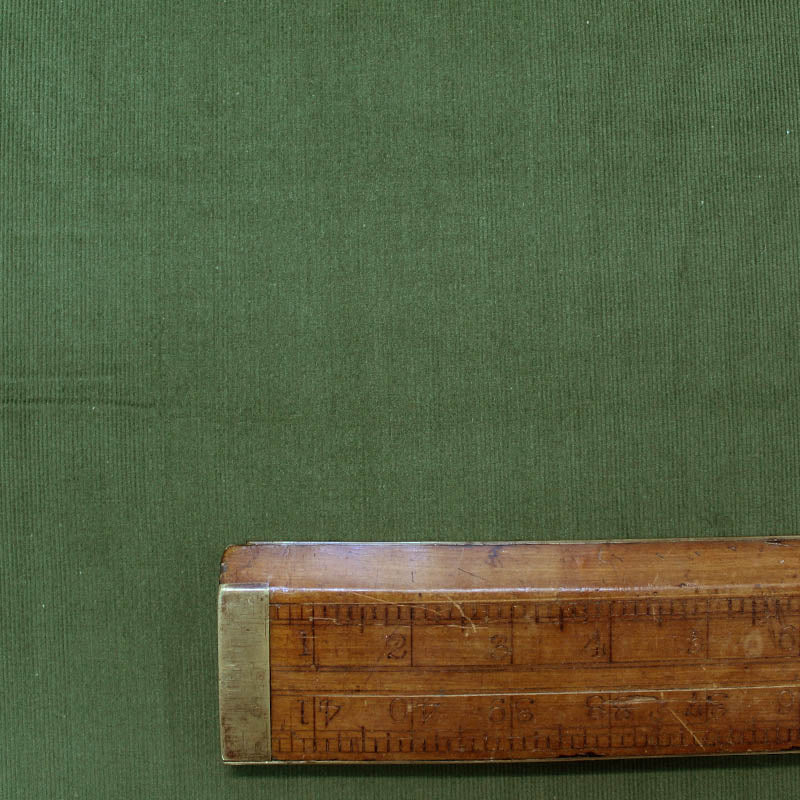 Dressmaking Cotton Needlecord - Olive Green