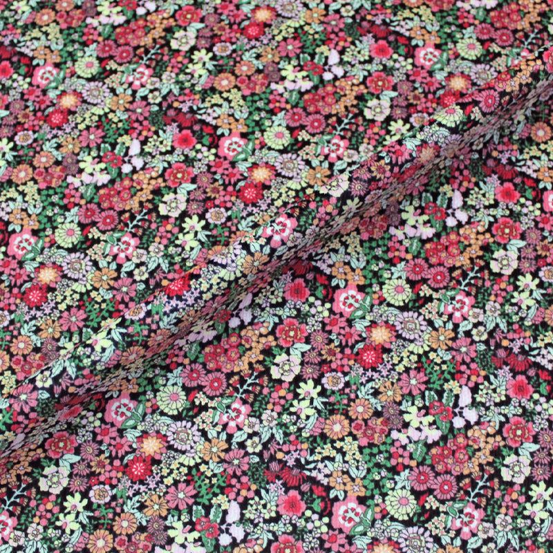 Stretch Cotton Needlecord Fabric - Pinks