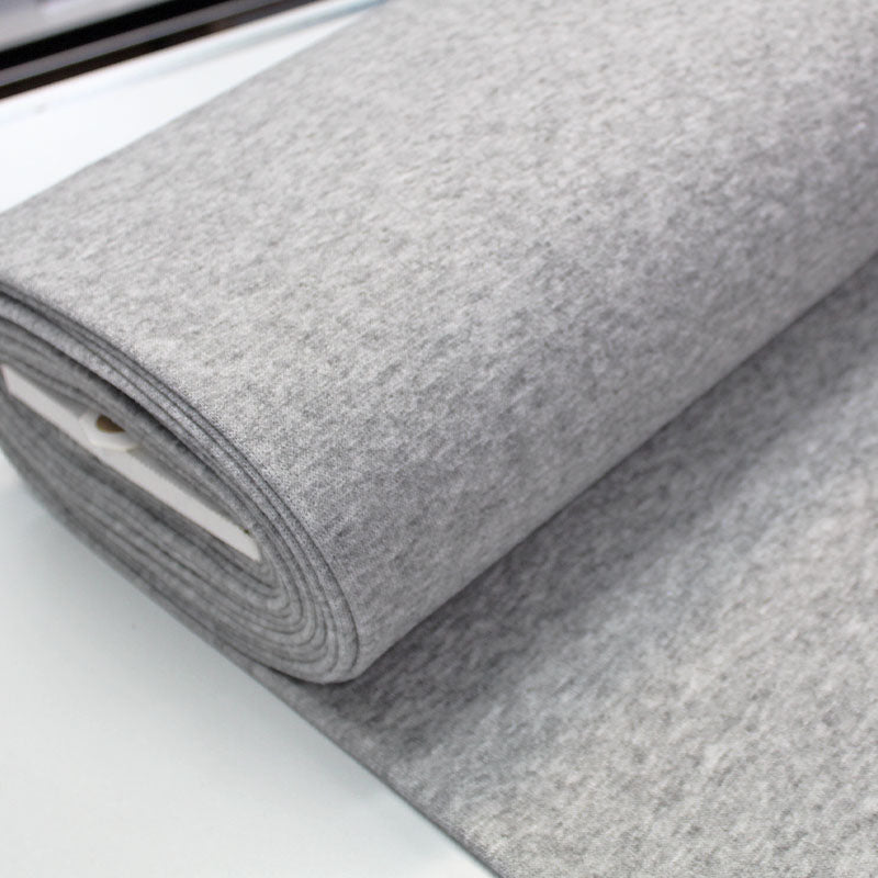Grey Marl Double Knit Jersey Fabric | Fabrics Galore