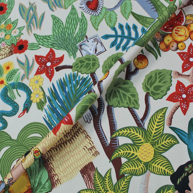 Alexander Henry Frida's Garden - Cream - Canvas Weight Cotton