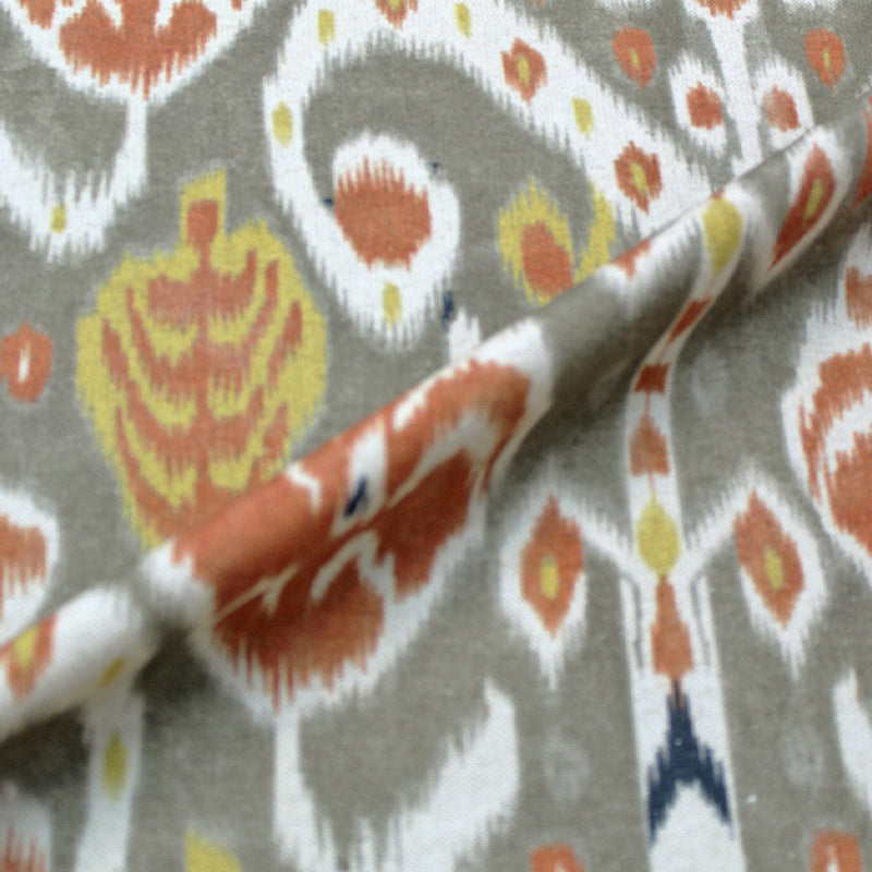 HOME FURNISHING LINEN MIX GEOMETRIC - Fleetwood - Browns and Oranges