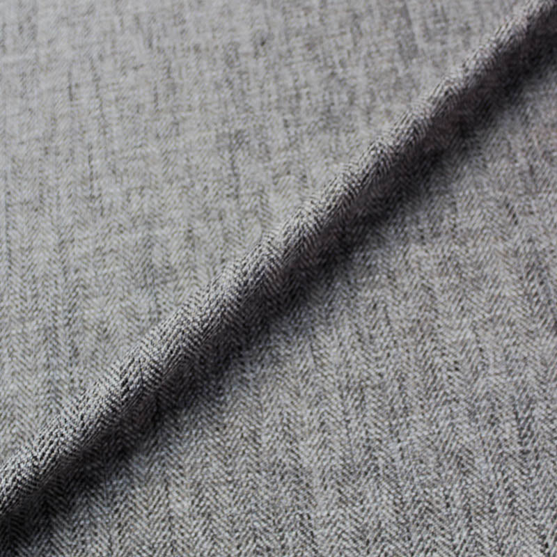 Home Furnishing Herringbone - 100% Polyester - Charcoal