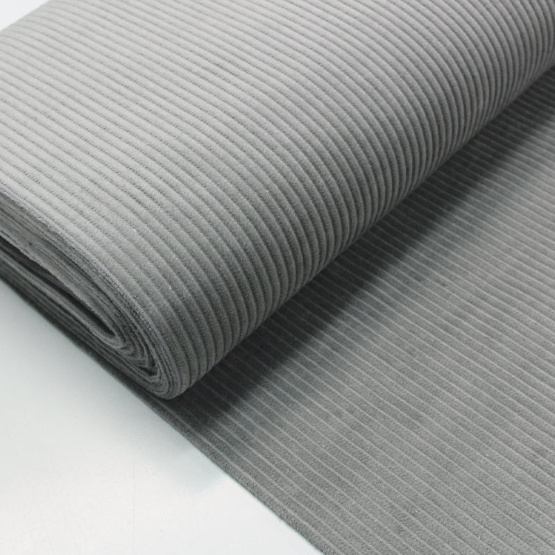Pale Grey Jumbo Cord Fabric, 100% cotton
