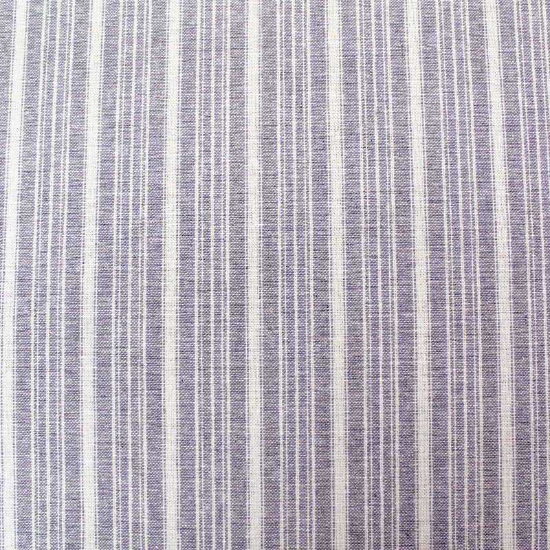 120CM REMNANT Linen and Cotton Mix - Stripe - Lavender