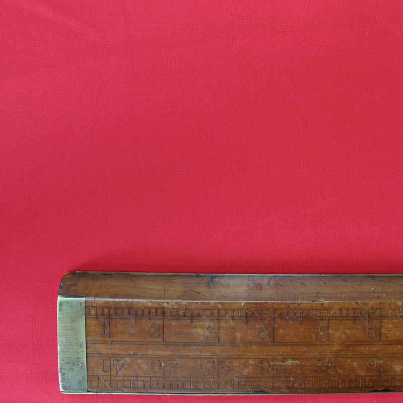 Plain Red Cotton Poplin