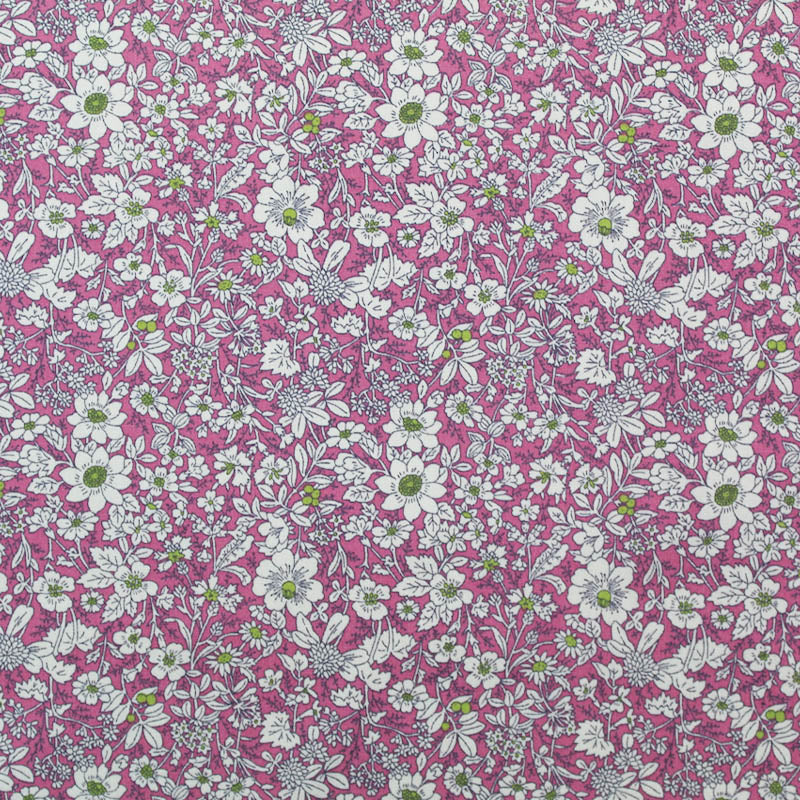 Autumn Flowers Cotton - Pretty Pink