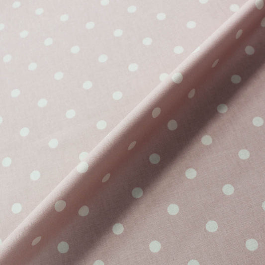 Spots Home Furnishing Fabric - Pale Blush Pink
