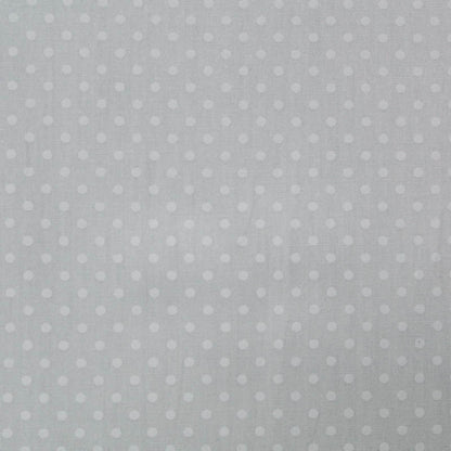 Printed Polka Dot Cotton - White on Ivory