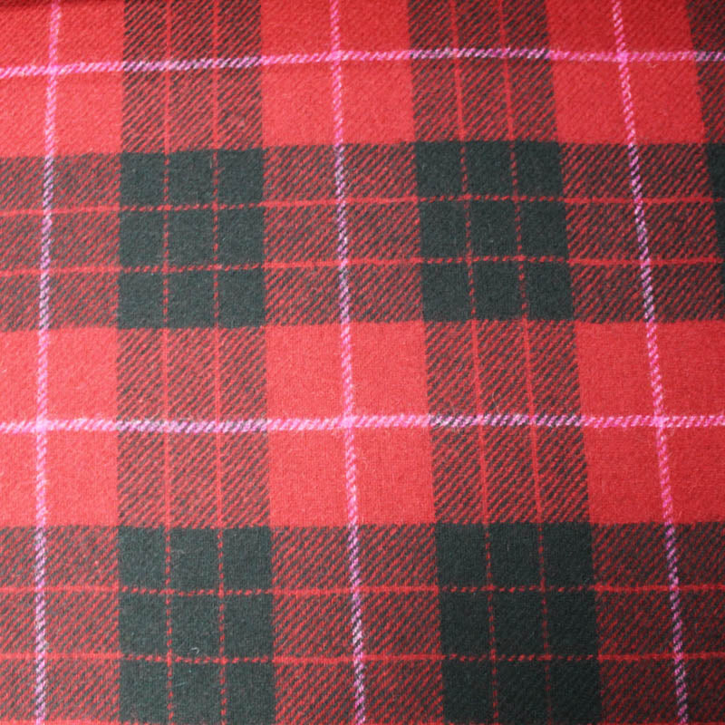 Wool Check - Red and Black with a flash of Pink - The Menace