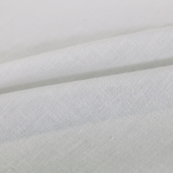 White Cotton Calico Fabric