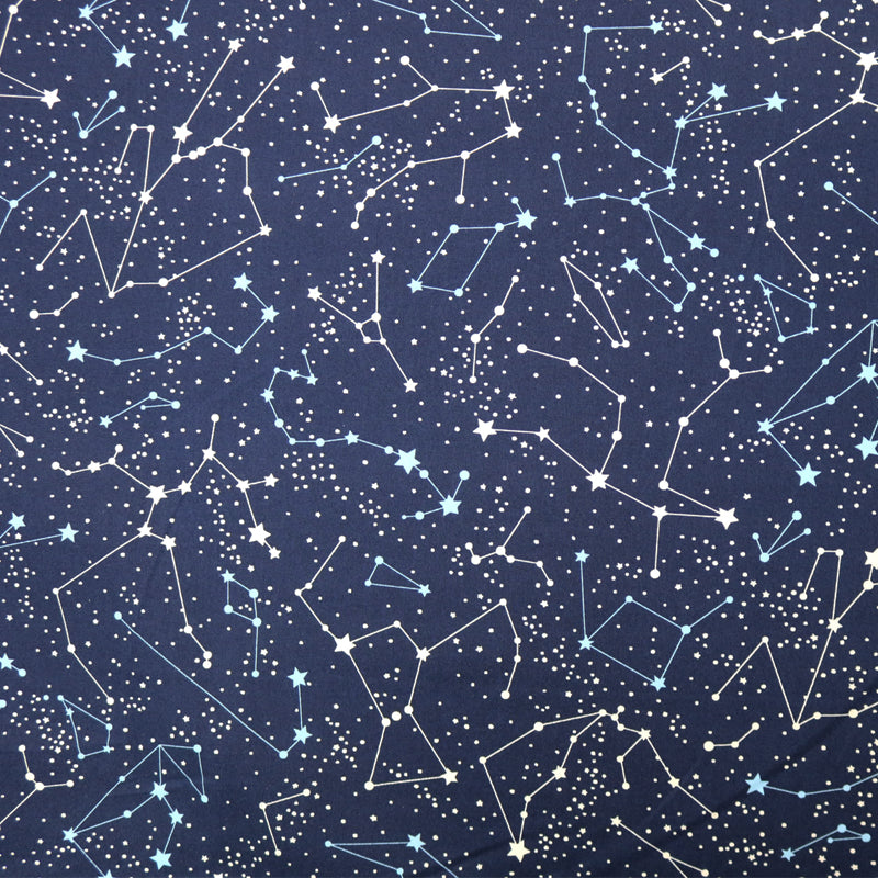 Night Sky Cotton - Blue