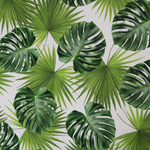 monstera deliciosa fabric Monstera Green Palm Leaf Furnishing Fabric