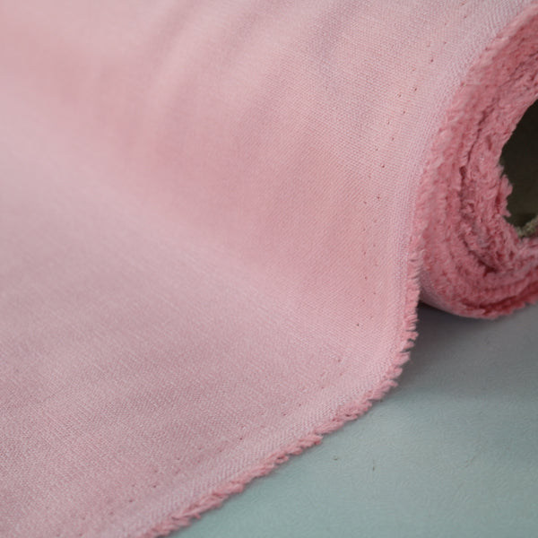 Home Furnishing Fabric Brushed Panama Weave - Peony Pink