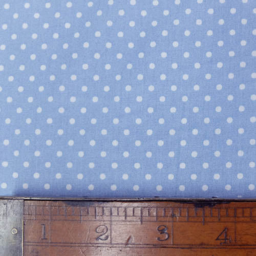 3mm Polka Dot Cotton- Pale Blue